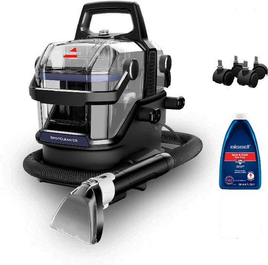 BISSELL SpotClean C9 Select Draagbare Vlekkenreiniger - Tapijtreiniger voor Bank, Auto & Matras - Carpet Cleaner Apparaat - SmartMix Technologie - Extra Krachtige 400W Motor - Reinigingsmachine - Zetelreiniger - 3989N