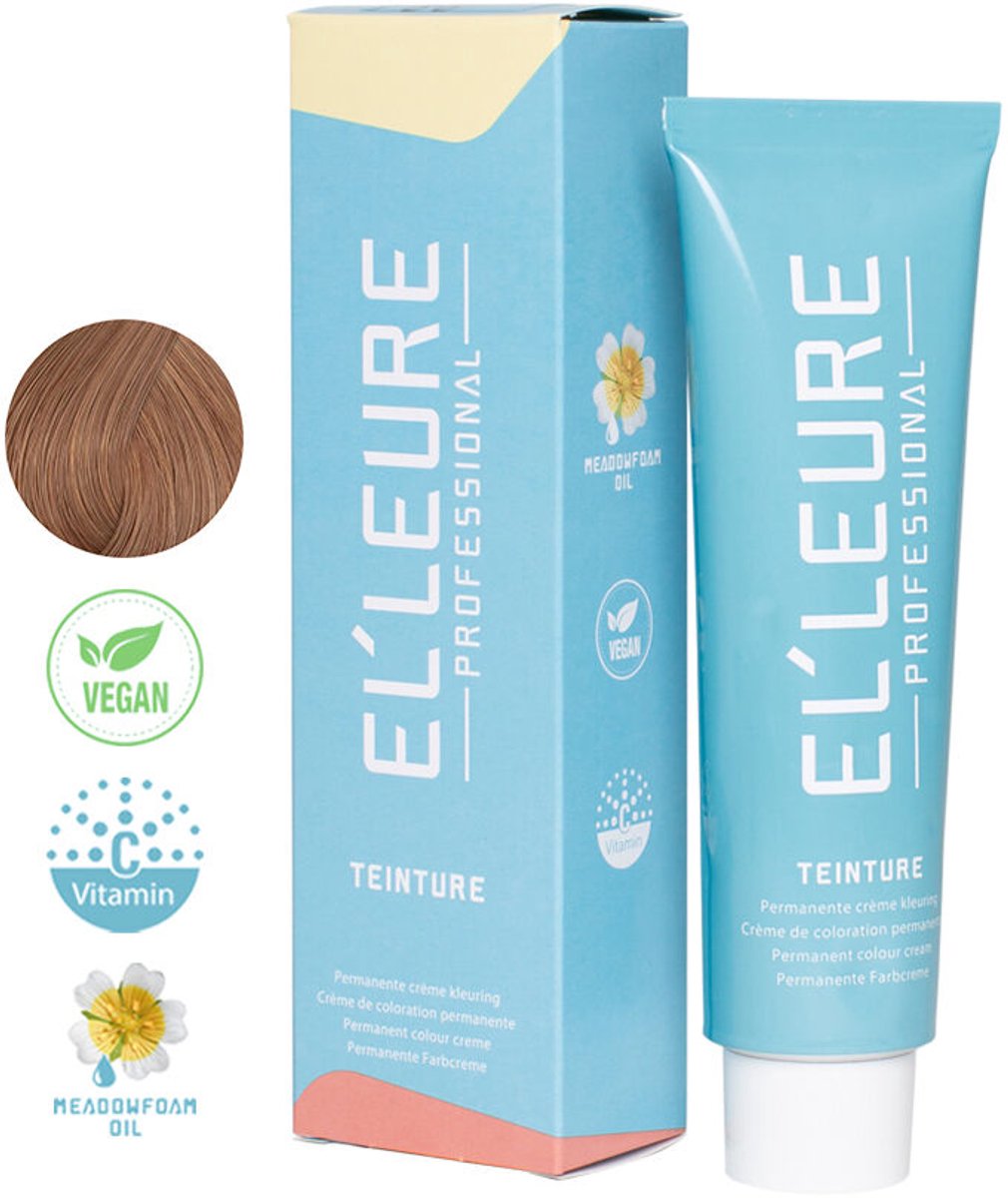 Elleure Haarverf - Teinture 7.06 midden natuurlijk roodblond - 100 ml