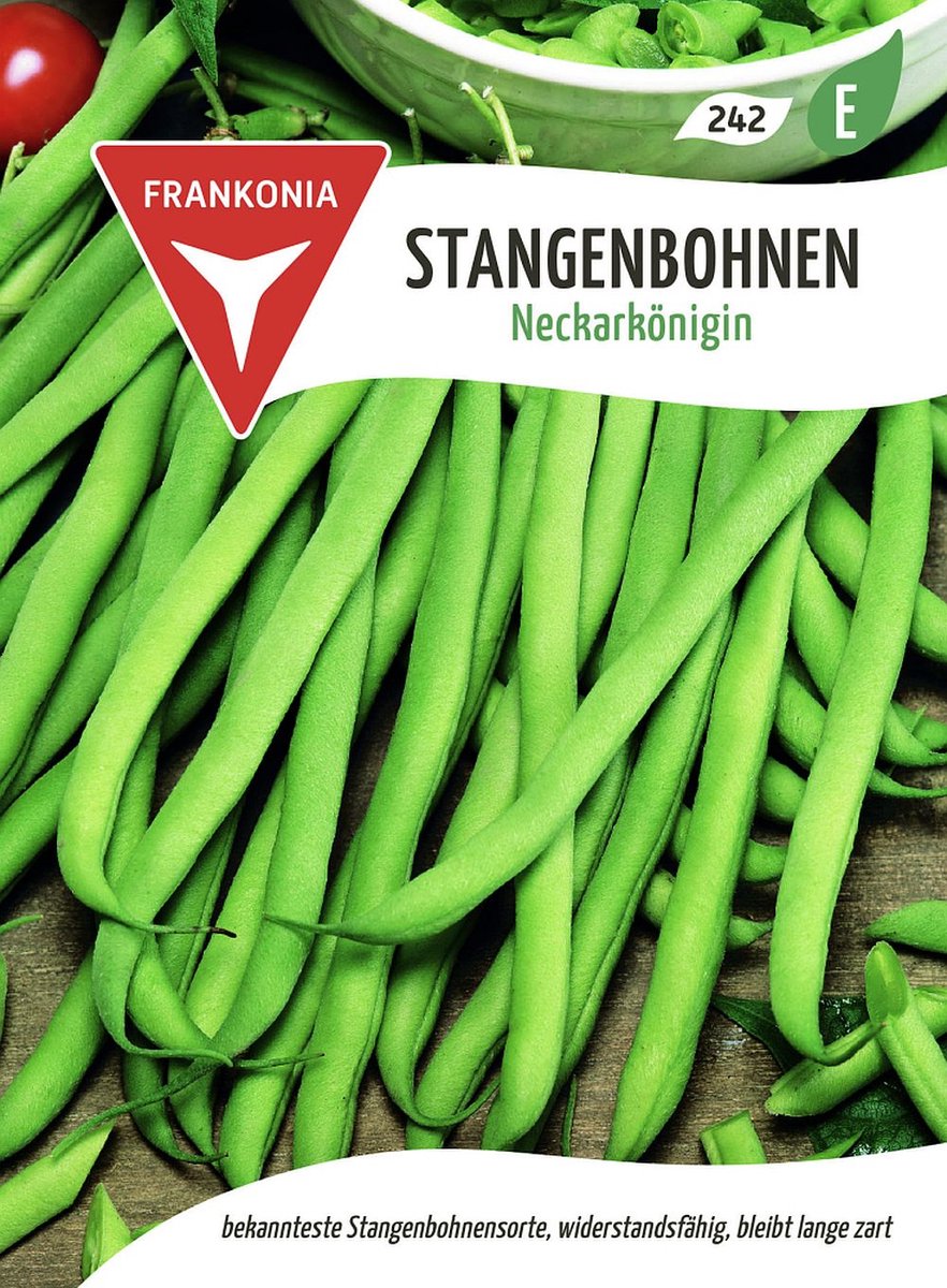 Stokboon, Neckarkönigin - Bonenzaden, groentezaden, zaadgoed, zaden