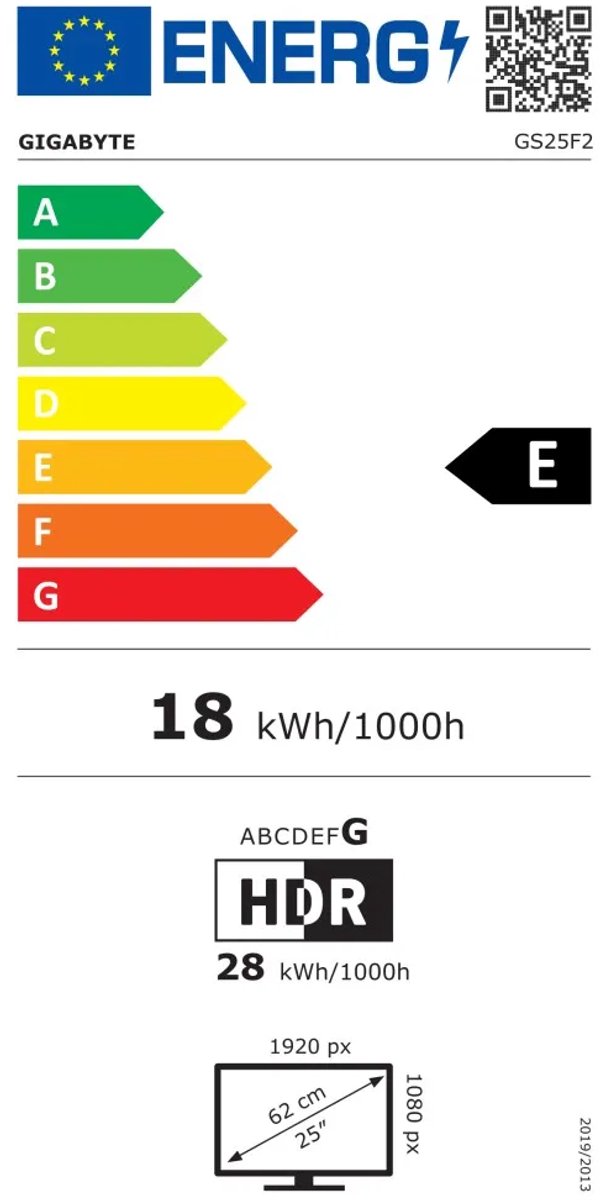 GIGABYTE GS25F2 Full HD Gaming Monitor 180Hz 25 Inch - afbeelding 3