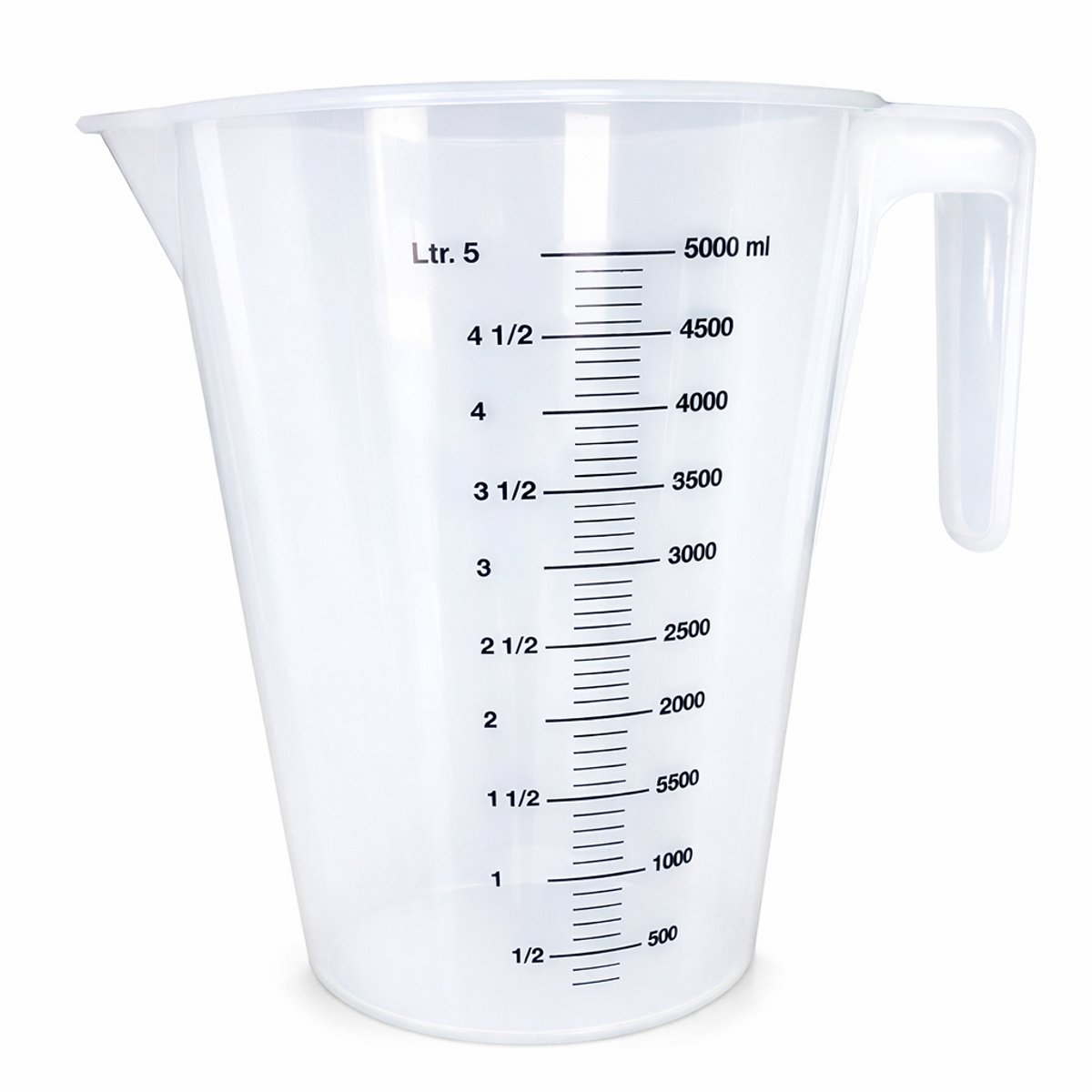 Natuurlijker leven® - Maatkan van 5 liter - maatbeker van 5 liter maatbeker met schenktuit