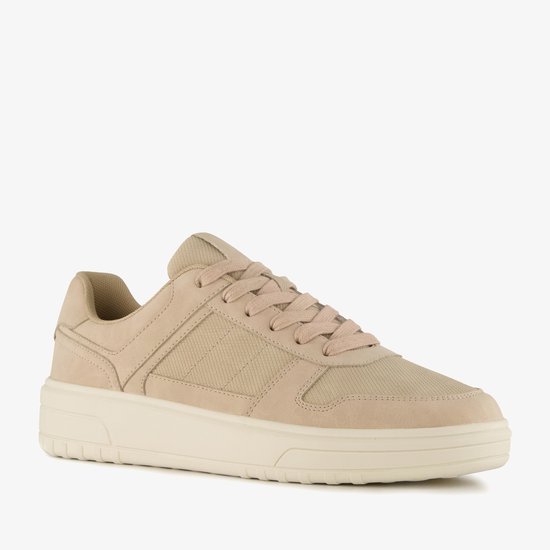 Blue Box heren sneakers beige - Maat 45 - Uitneembare zool