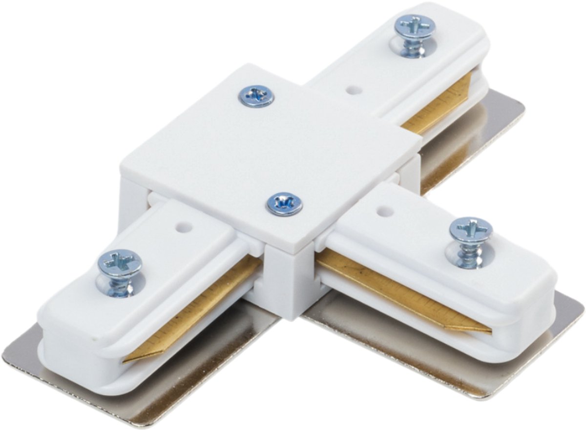 Qub T-koppelstuk - Voor Focus 1-fase railverlichting - Wit