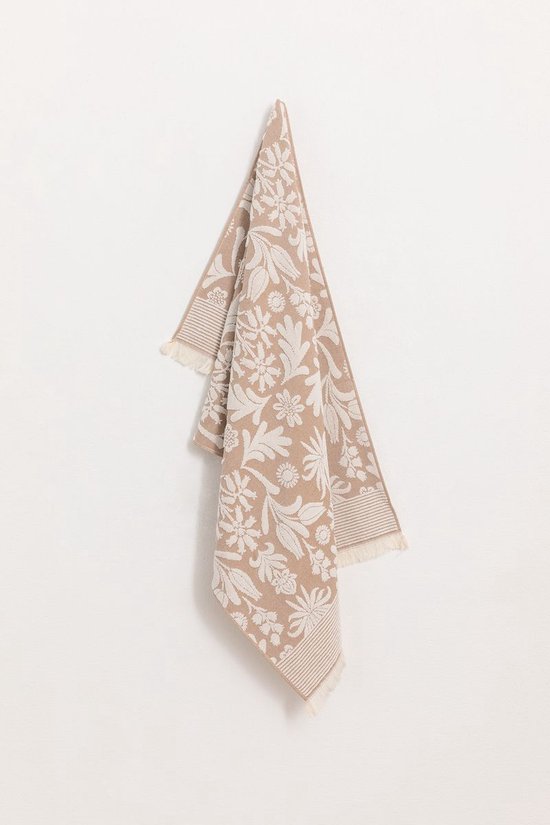Sissy-Boy - Gastendoek beige met bloemenprint