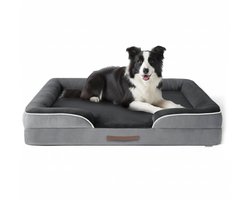 HomeBlend Orthopedische Hondenmand 89 x 63 cm - Hondenbed - Maat L - Dierenmand - Hondenbed - Hondenkussen - Voor middelgrote tot grote honden