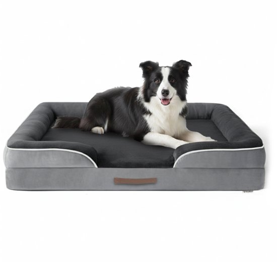 HomeBlend© | Orthopedisch Hondenkussen | Orthopedische Hondenmand | Hondenmand | Large | Hondenkussen | Hondenbed | 89 x 63 cm