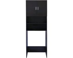 SNJY® Wasmachine Kast - Wasmachine Verhoger - Wasmachine Ombouw - 30D x 60,3B x 190H cm - Zwart