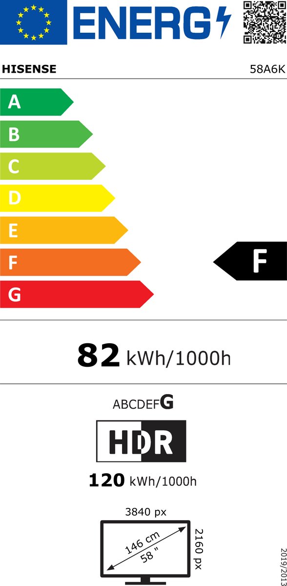Hisense 58A6K - 58 inch - 4K LED Smart TV - Game Mode Plus - afbeelding 2