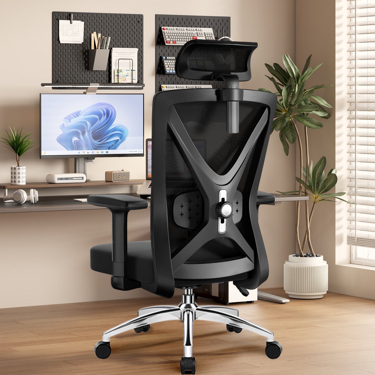 Hiaonyx Ergonomische Bureaustoel met Hoogte Verstelbare - Hiaonyx - €129,99