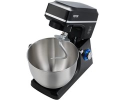 VEVOR Keukenmachine Elektrische Deegmixer 7,84L 1400W Zwart Standmixer