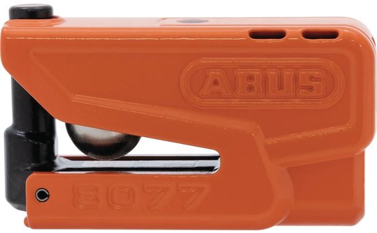 Motorslot ABUS Schijfremslot met alarm - GRANIT™ Detecto XPlus 8077 2.0 - Security level 18 - oranje - geschikt voor motoren - scooters