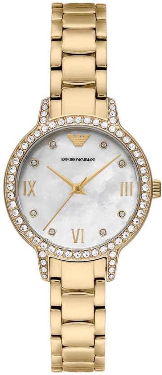 Dameshorloge Metaal Goudkleurig 32mm Quartz Analoge Tijdweergave