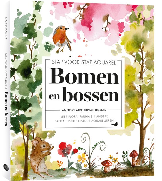 Stap-voor-stap-aquarel: Bomen en bossen - cover