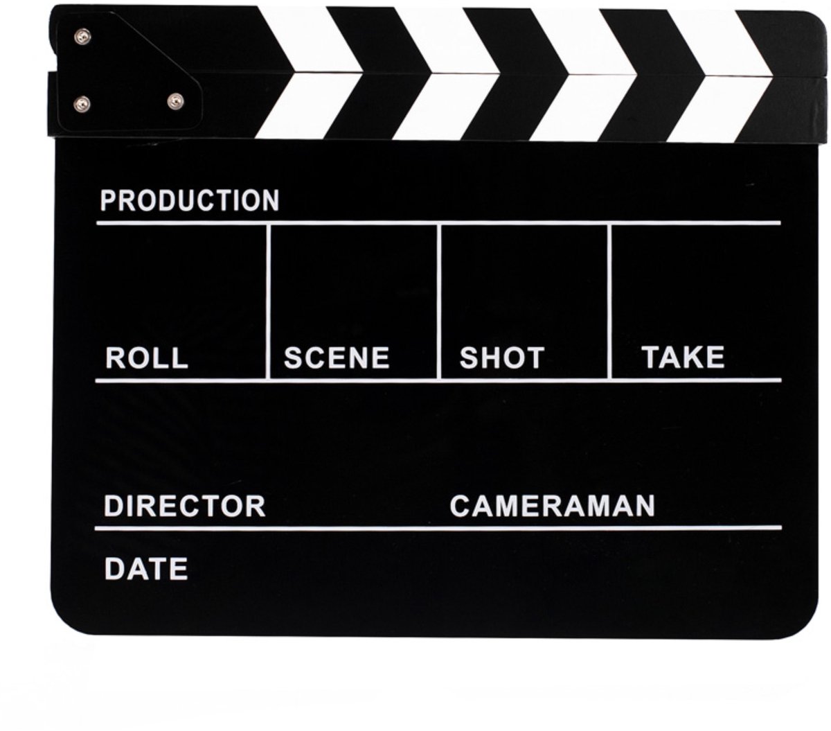 Director Clapper Board / Filmklapper - Whiteboard: Zwart - Klapper: Zwart/Wit - type: DC-03