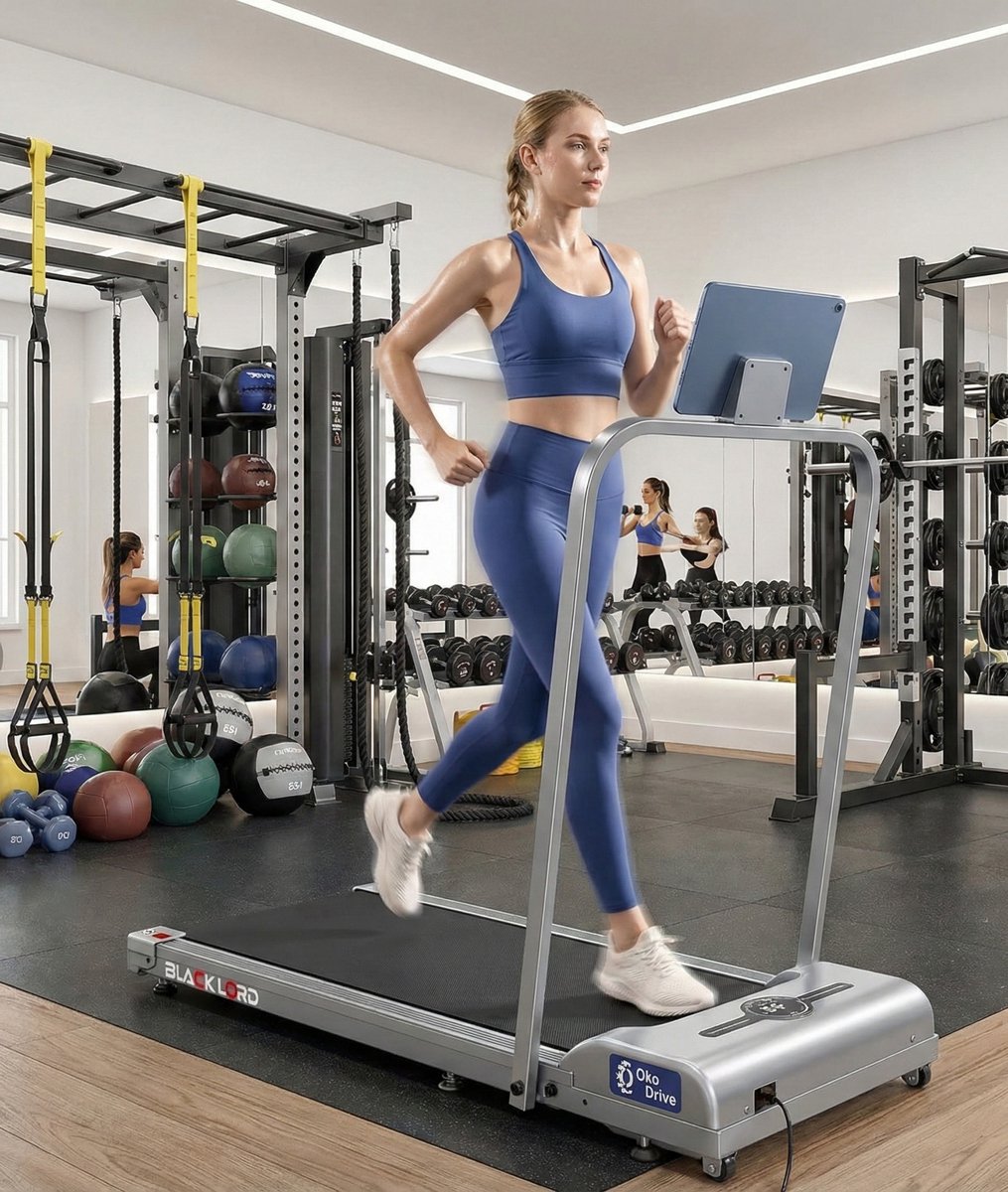 Loopband Walking Pad 12 km/h – Inklapbare Treadmill voor Thuis & Kantoor – Stil, LED Display, App, 120 kg – Designbest
