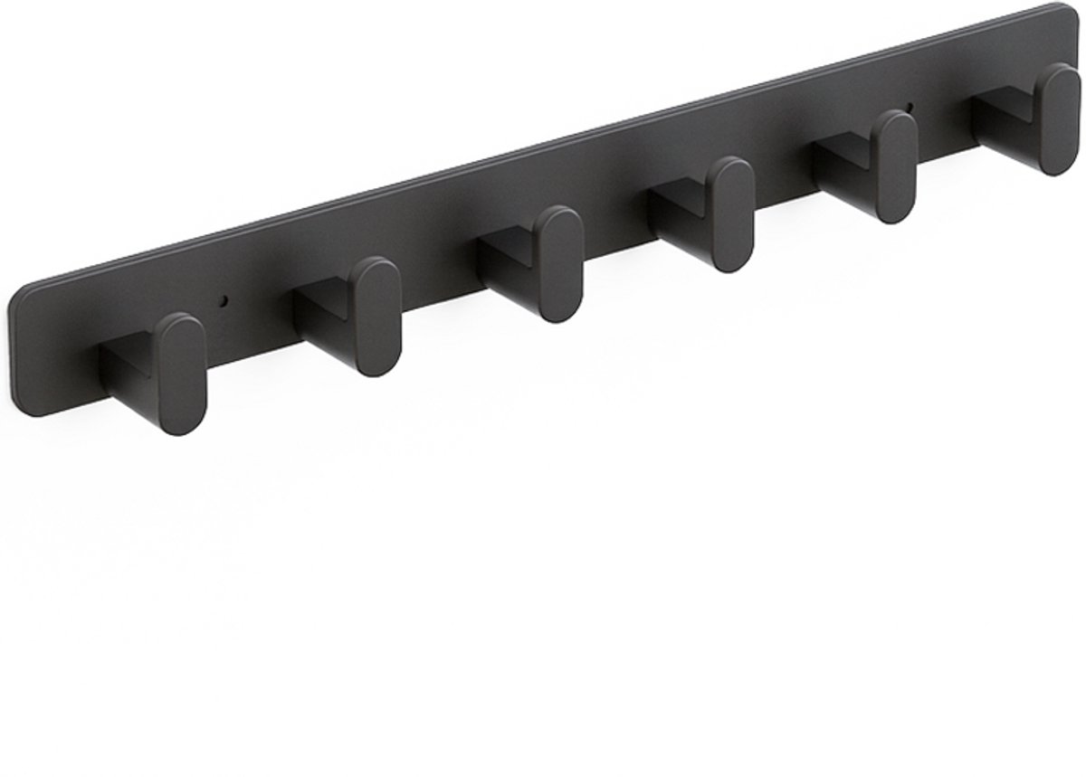 Duna Wandkapstok - Muur Kapstok Hangend - Handdoekrek Modern - 43 cm - Industrieel - Zwart