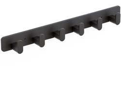 Duna Wandkapstok - Muur Kapstok Hangend - Handdoekrek Modern - 43 cm - Industrieel - Zwart RVS