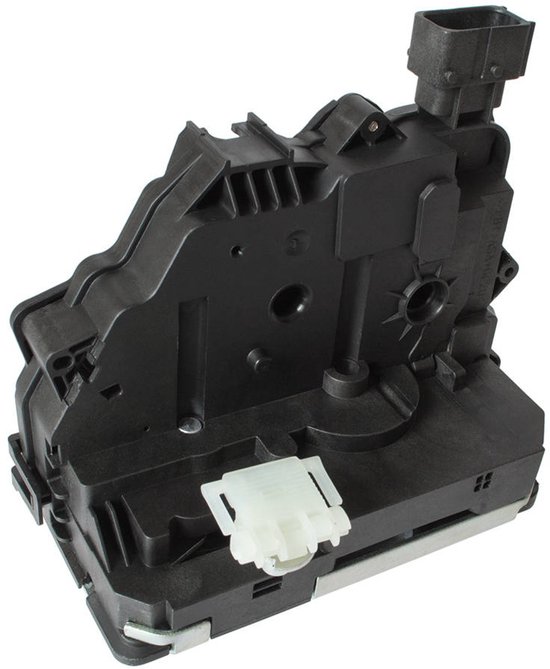 Slot achterdeur links voor Opel Corsa D, zijaanzicht.