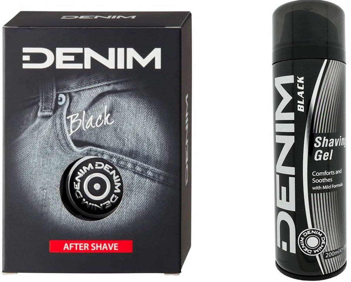 Denim Black After Shave 100 ml + Scheergel 200 ml
