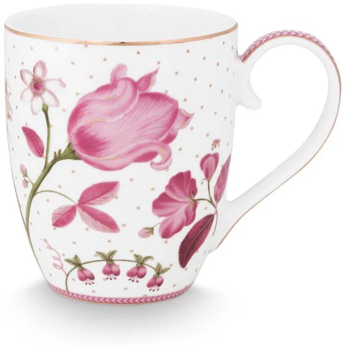 Pip Studio Jolie tulp XL mok roze