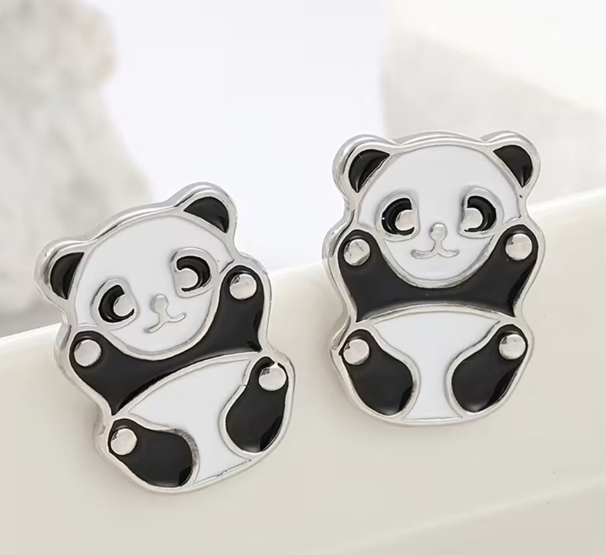 Panda Oorbellen – Lief Design