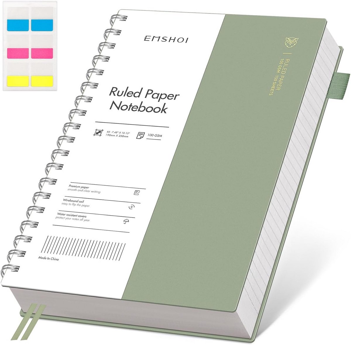 Gelinieerd Notitieboek B5 met Spiraal - 300 Pagina's - 100 g/m² Zuurvrij Papier
