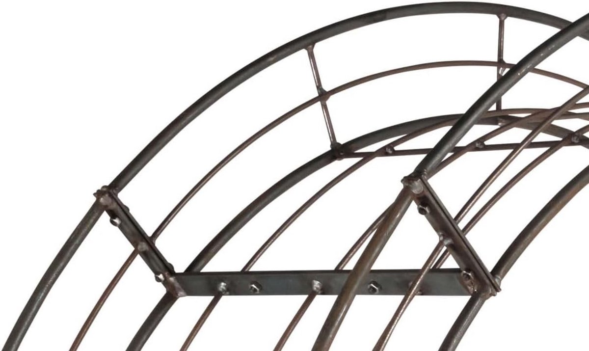 Rozenboog rond 12 mm metaal 140x235x40 cm 5-delig
