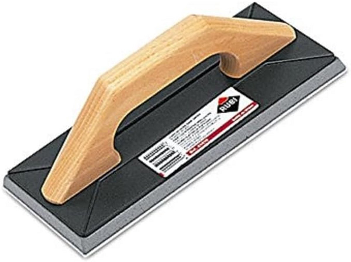 Rubberen voegvlotter met houten handvat voor tegelvoegen tot 3 mm