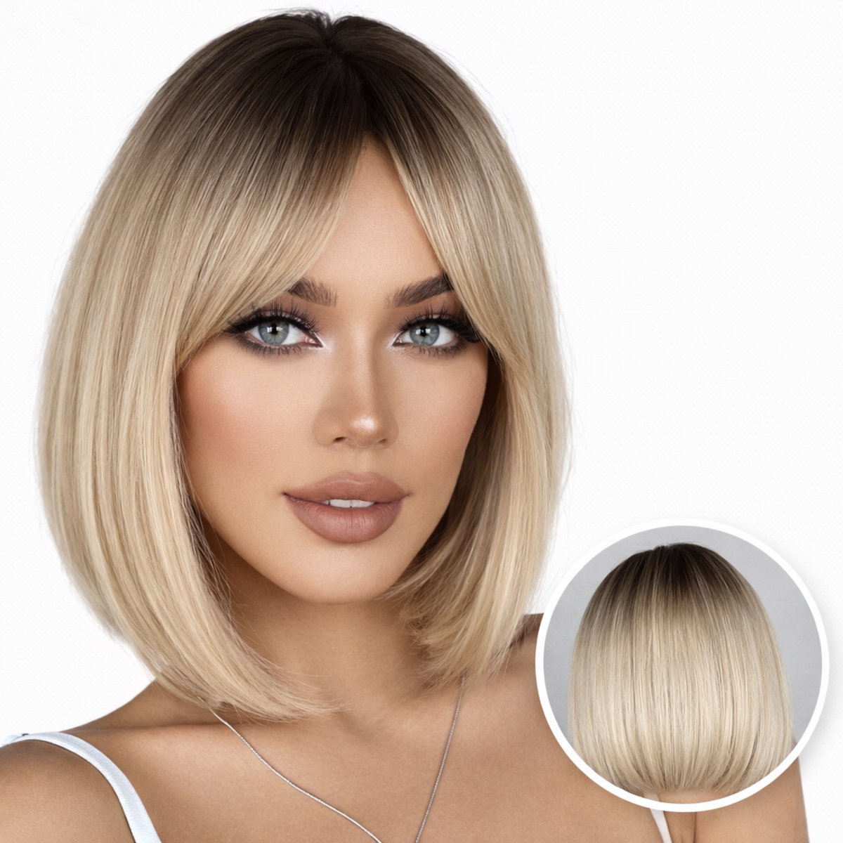 SassyGoods Blonde Pruik Blond Bob