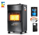 SMH LINE® Gaskachel - Mobiele Gaskachel - 4200W - 3 standen - Piëzo - Incl. Slang en Drukregelaar