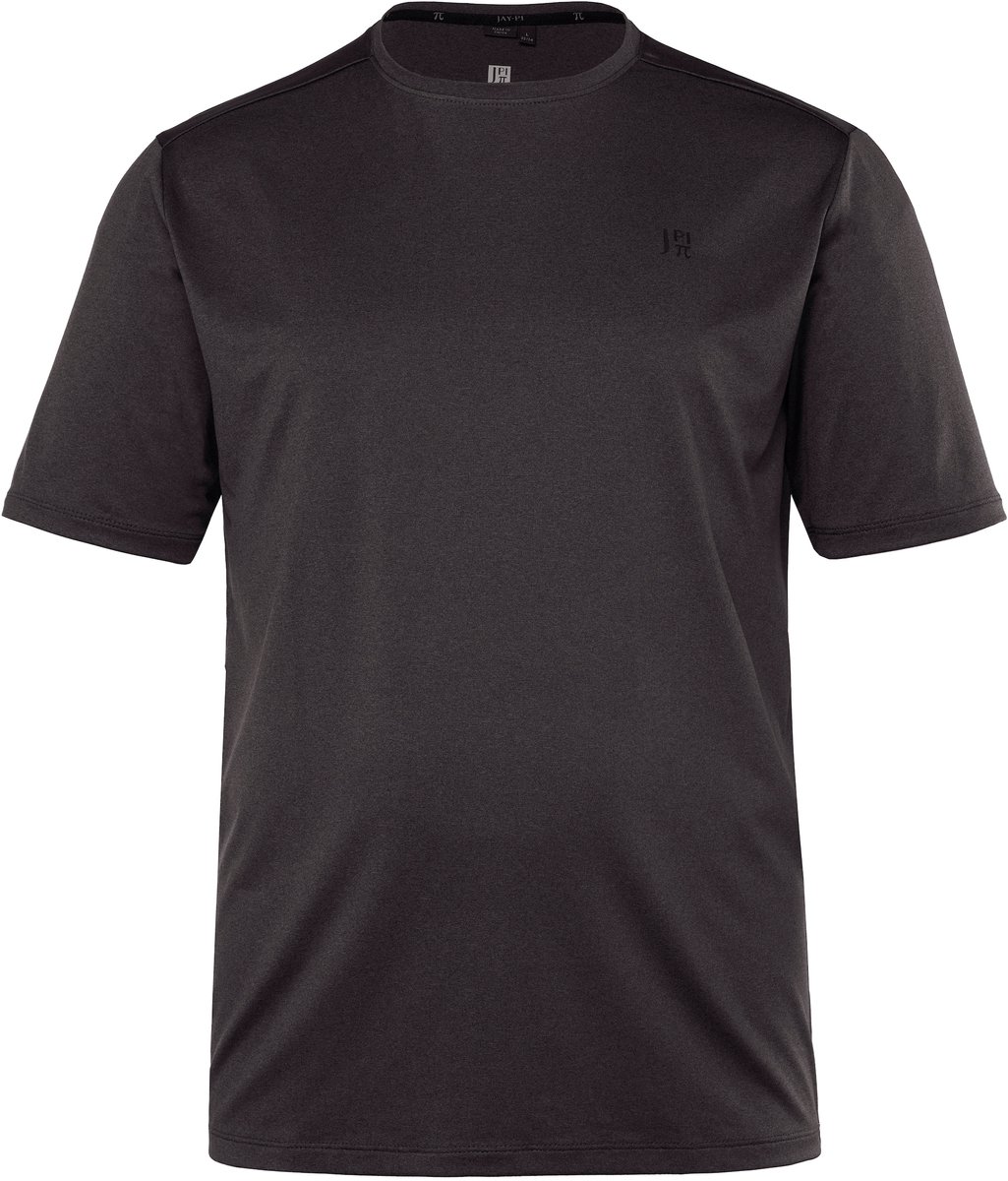 JAY-PI - Heren - Functioneel shirt fitness korte mouwen QuickDry - Zwart - Maat L