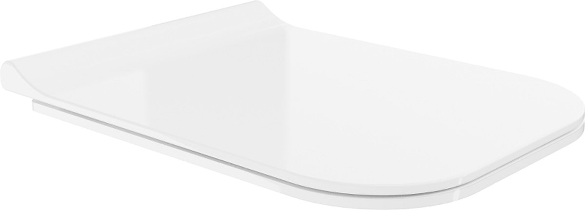 Mexen langzaam sluitende slanke toiletbril, duroplast, wit glans - 39070100