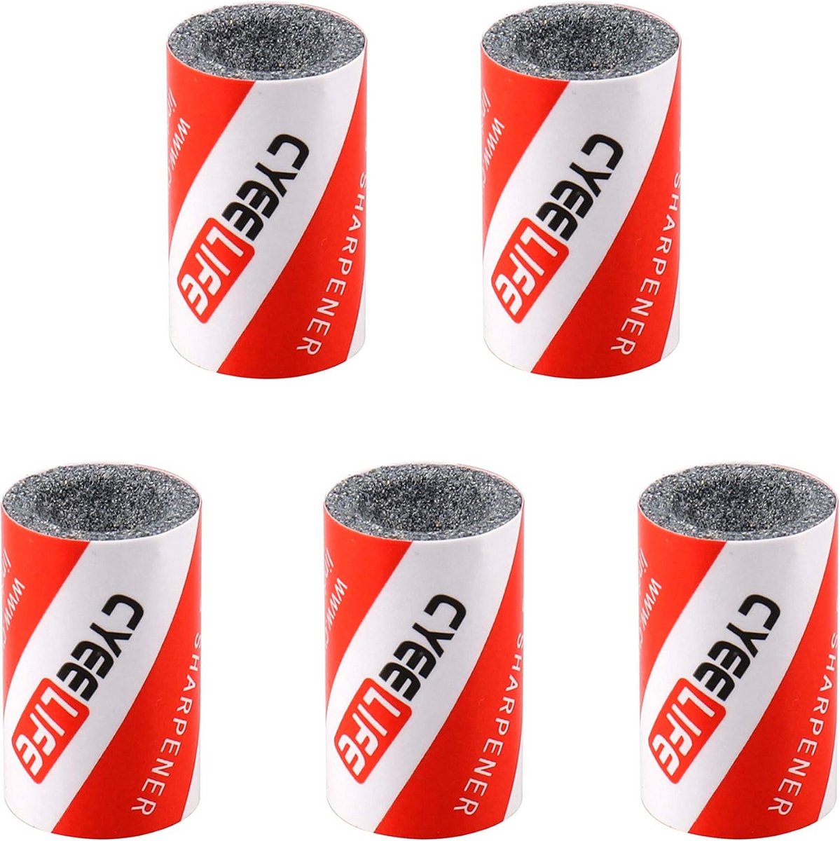 Dart Slijpstenen - Dartpunt Slijper - Darts Scherp Houden - Voor Metalen Tips - 5 Stuks - Grijs