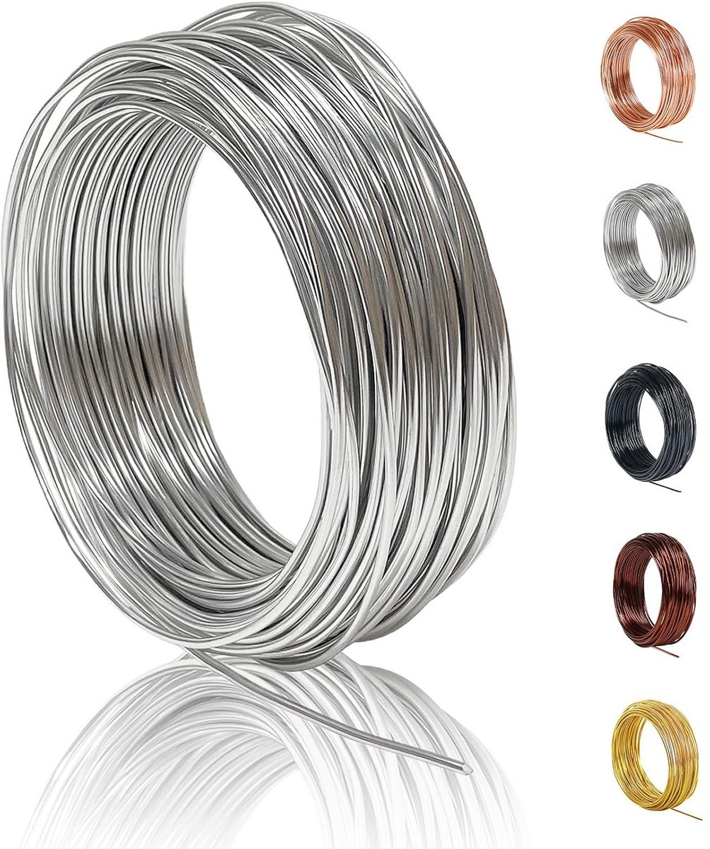 Sterke Aluminiumdraad – Buigzame Decoratieve en Bloemen Draad voor Knutselen en Tuin