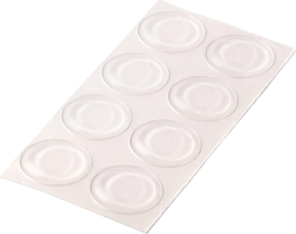 Zelfklevende Rubberen Stootdoppen Transparant Ronde Beschermstrips 8 stuks