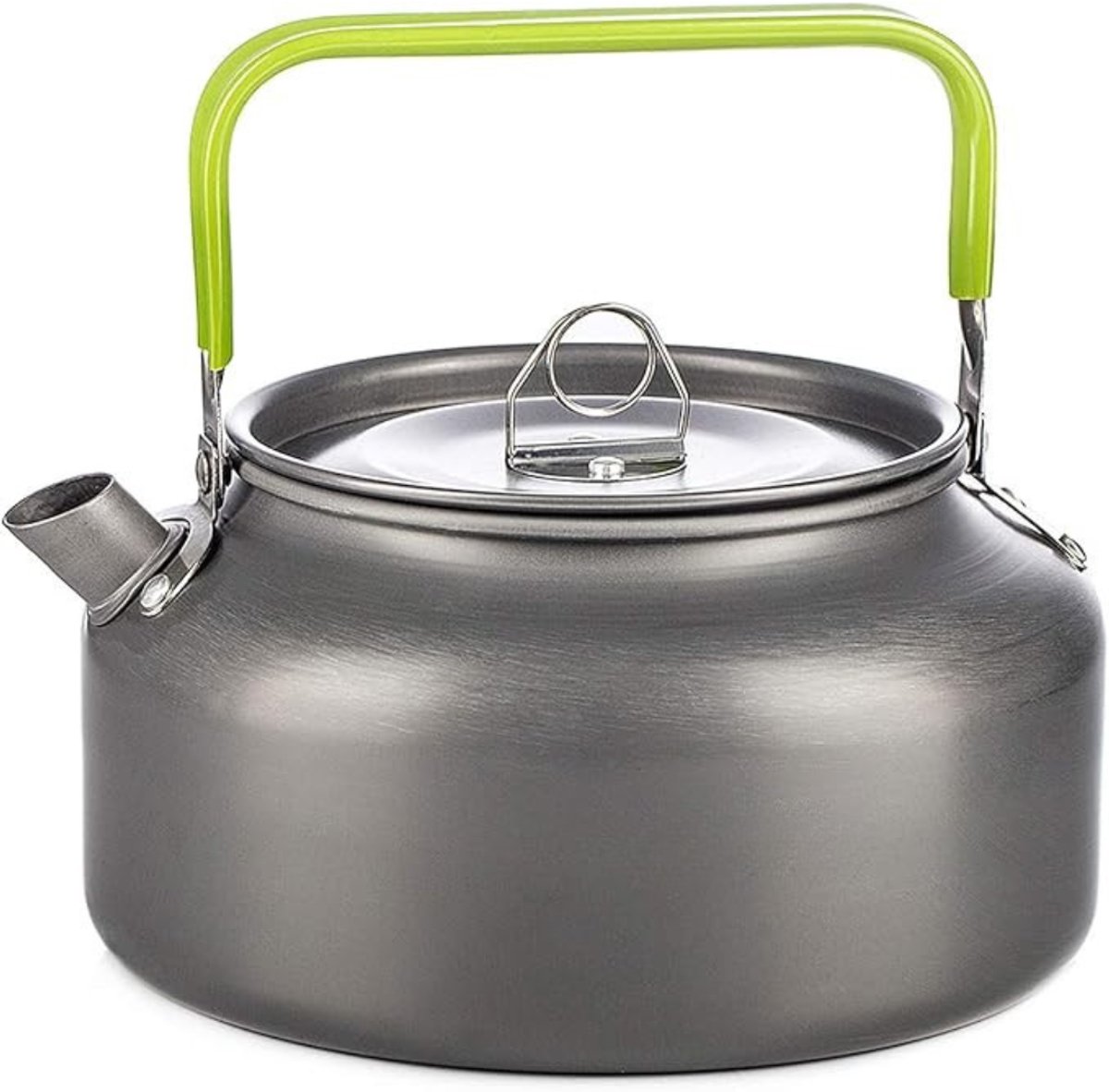 Aura® Waterkoker camping - Waterkoker klein - Waterkoker reis - Zilver - 17cm x 17cm x 10cm