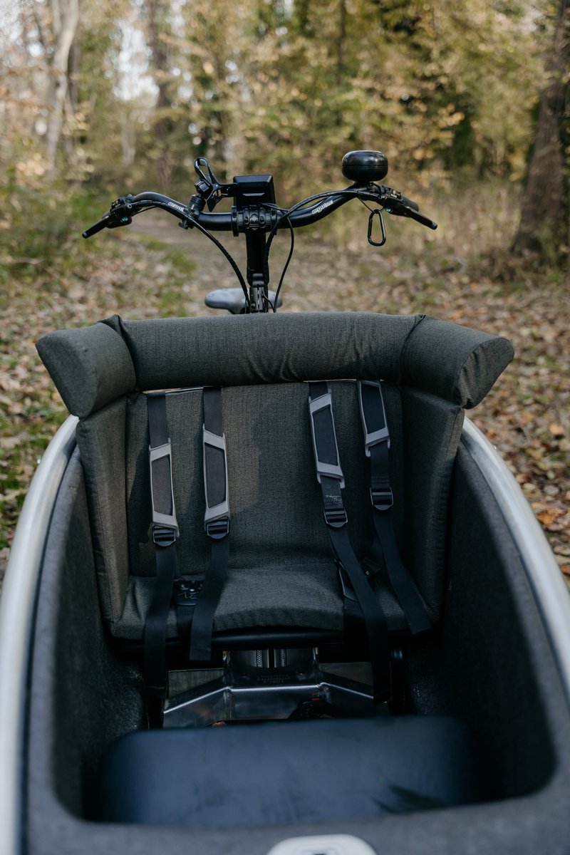 bakfiets kussen - Dark grey - Lovens -maat L