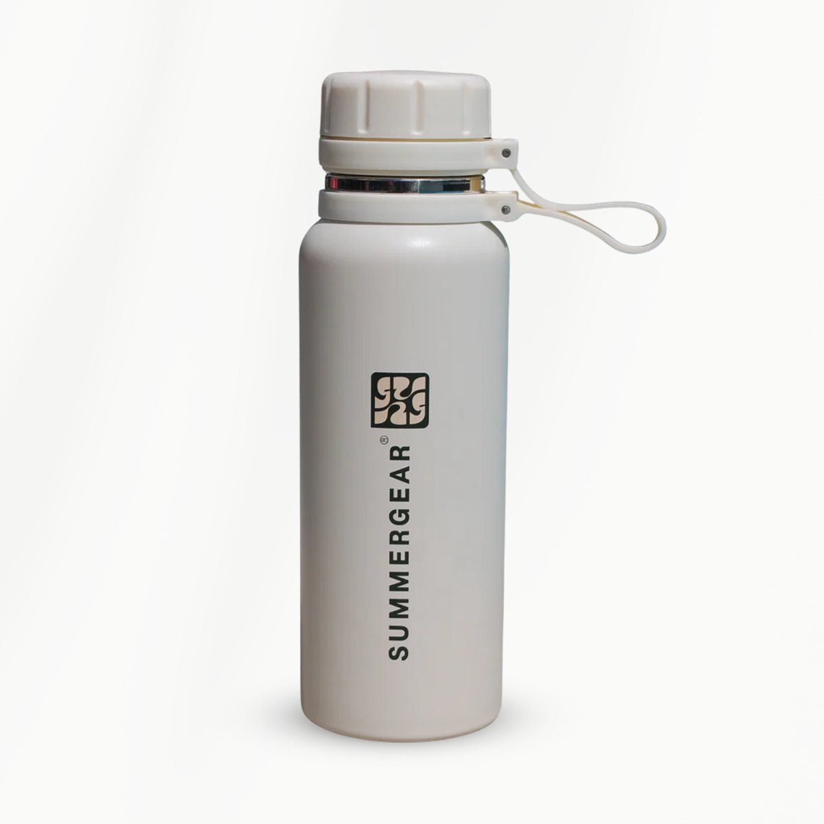 RVS Drinkfles 650 ml - Dubbelwandig - Lekvrij - Thermosfles - BPA Vrij - Wit