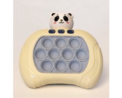 DMG Supply Pop It Game - Pandabeer Crème - Pop It - Pop Or Flop - Fidget Toy - 4 Spelstanden met Licht en Geluid