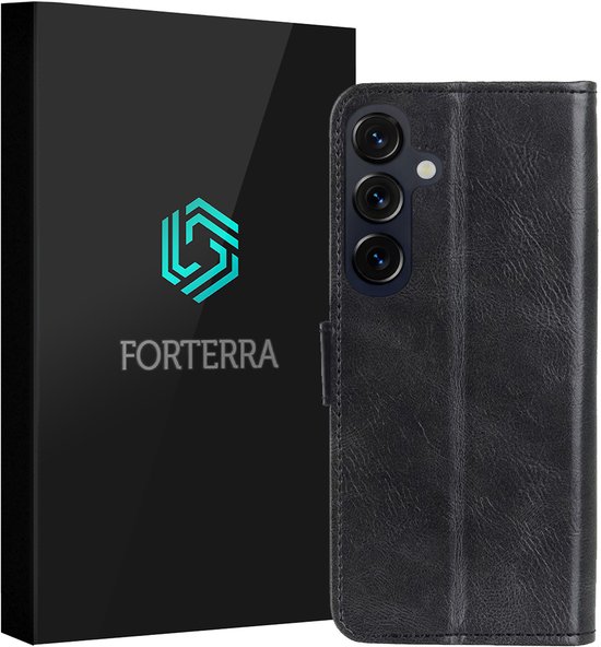 Étui Compatible avec Samsung Galaxy S26 - Luxe Bookcase - Walletcase Housse - Portefeuille - Cover - Zwart