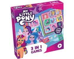 Tactic My Little Pony 3-en-1 : Mémo - Lotto - Domino | Jeux | ampoule