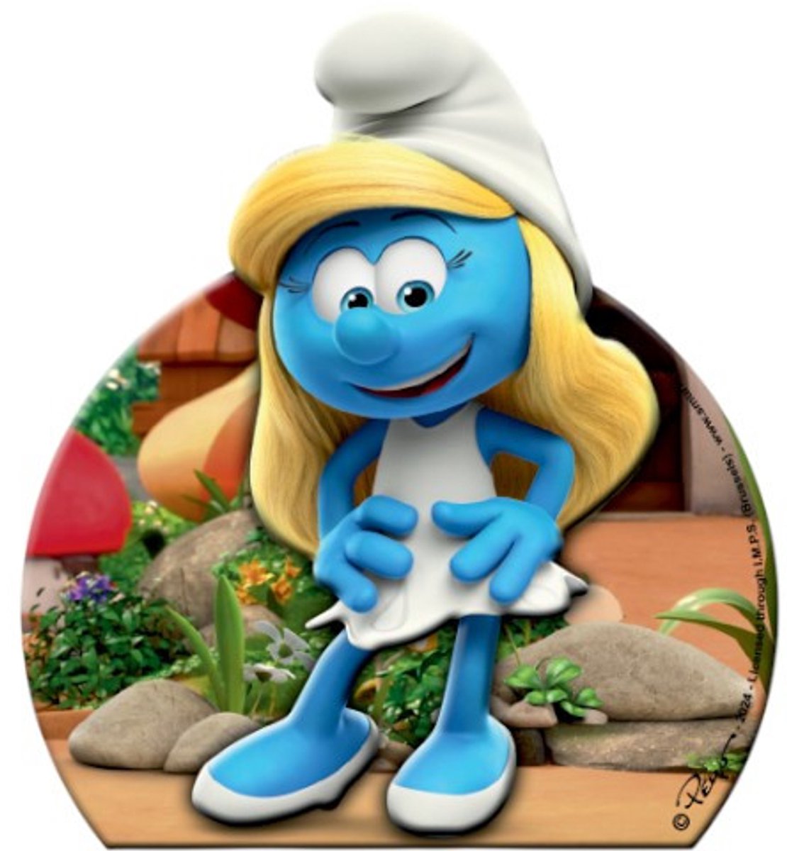Smurfin harsmagneet / Koelkastmagneet - 9cm