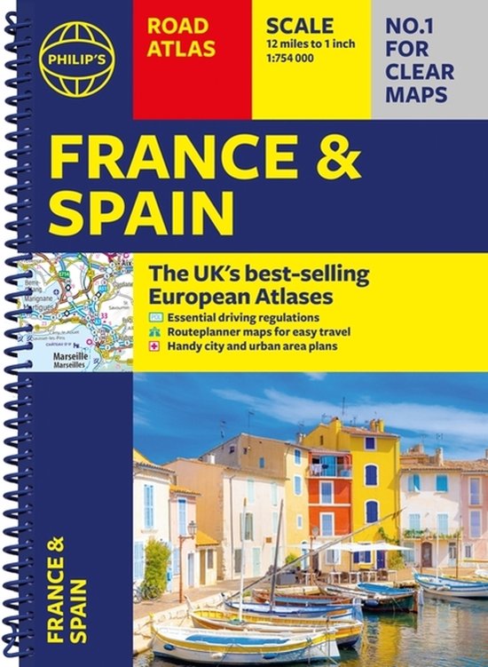 Philip's France And Spain Road Atlas - cover