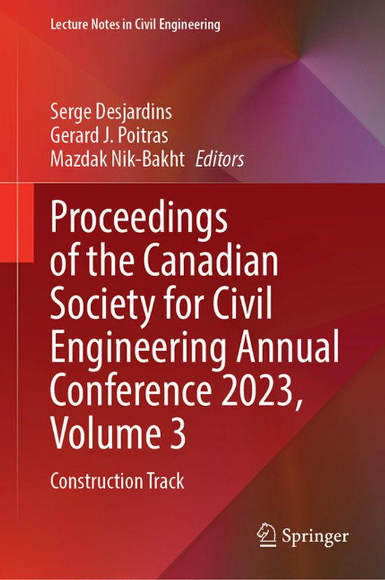 Lecture Notes in Civil Engineering497- Proceedings of the Ca ... - cover