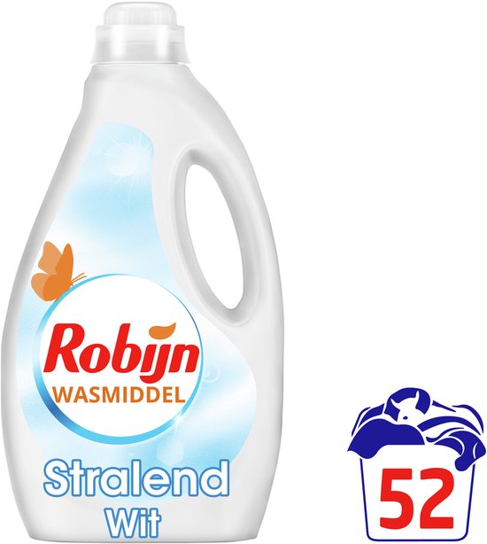 Robijn -Vloeibaar Wasmiddel - Stralend Wit - 52 wasbeurten