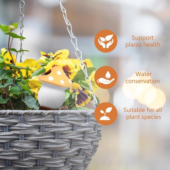 4 x Clay Cone Irrigation Systeem, Paddenvorm Kleibollen voor Automatische Plantverzorging, 125 ml — afbeelding 2