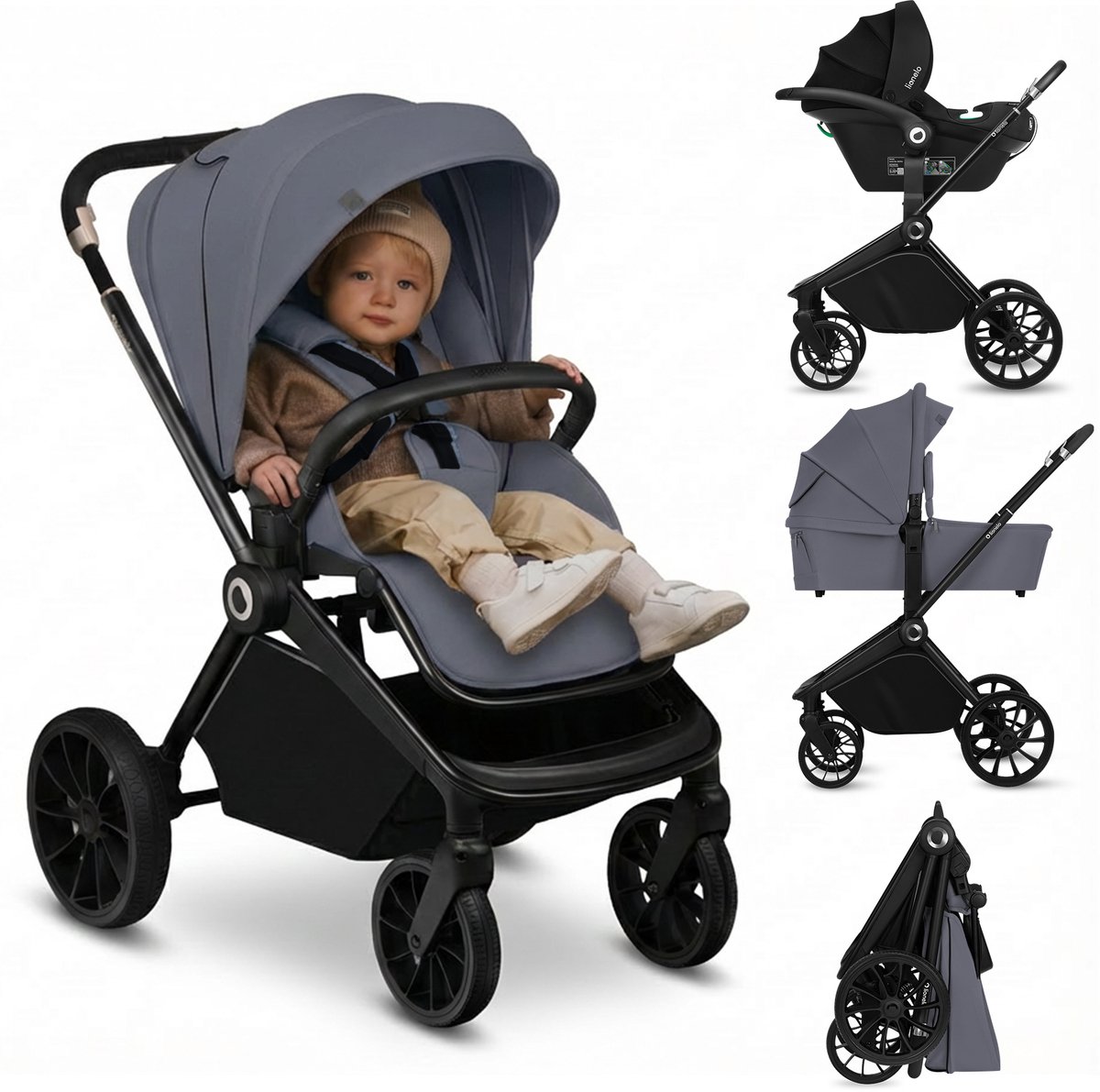 Lionelo Mika Plus - Kinderwagen 3in1 - XXL SET - incl. - Lionelo - €399,99