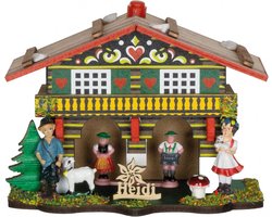 Weerhuisje Houten Weerstation met Man en Vrouw voor Binnen / Buiten