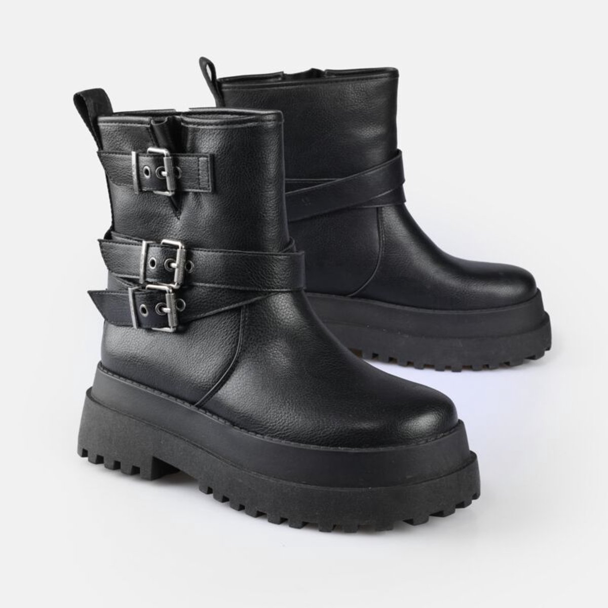 Buffalo PLUTO FARMER BIKER Dames Laars - zwart - EU37