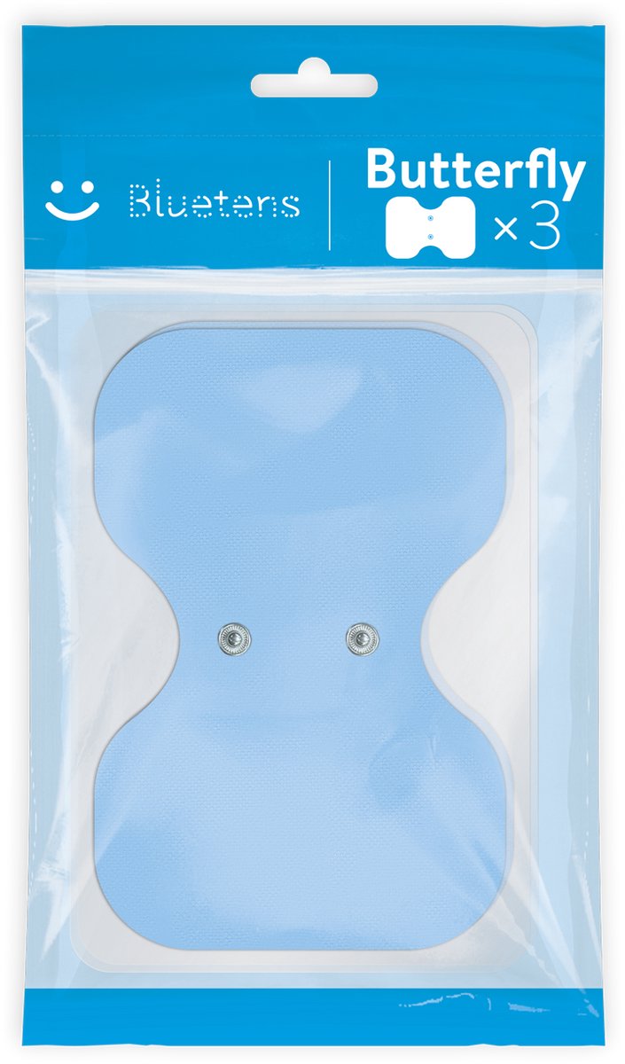 Bluetens Butterfly Elektroden - 3x stuks Herbruikbare Gel Pads